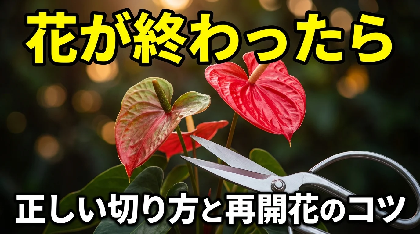 アンスリウムの花が終わったら?剪定・花がら摘みと再開花のコツ