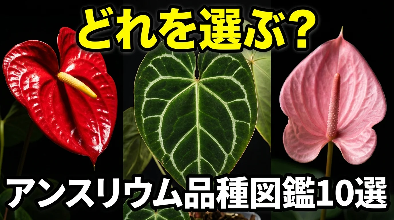 アンスリウムの種類・品種まとめ|花や葉を楽しむおすすめ10選