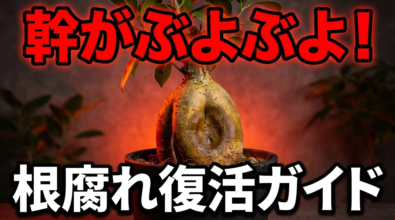ガジュマルの幹がぶよぶよ?根腐れの原因と見分け方・復活の対処法