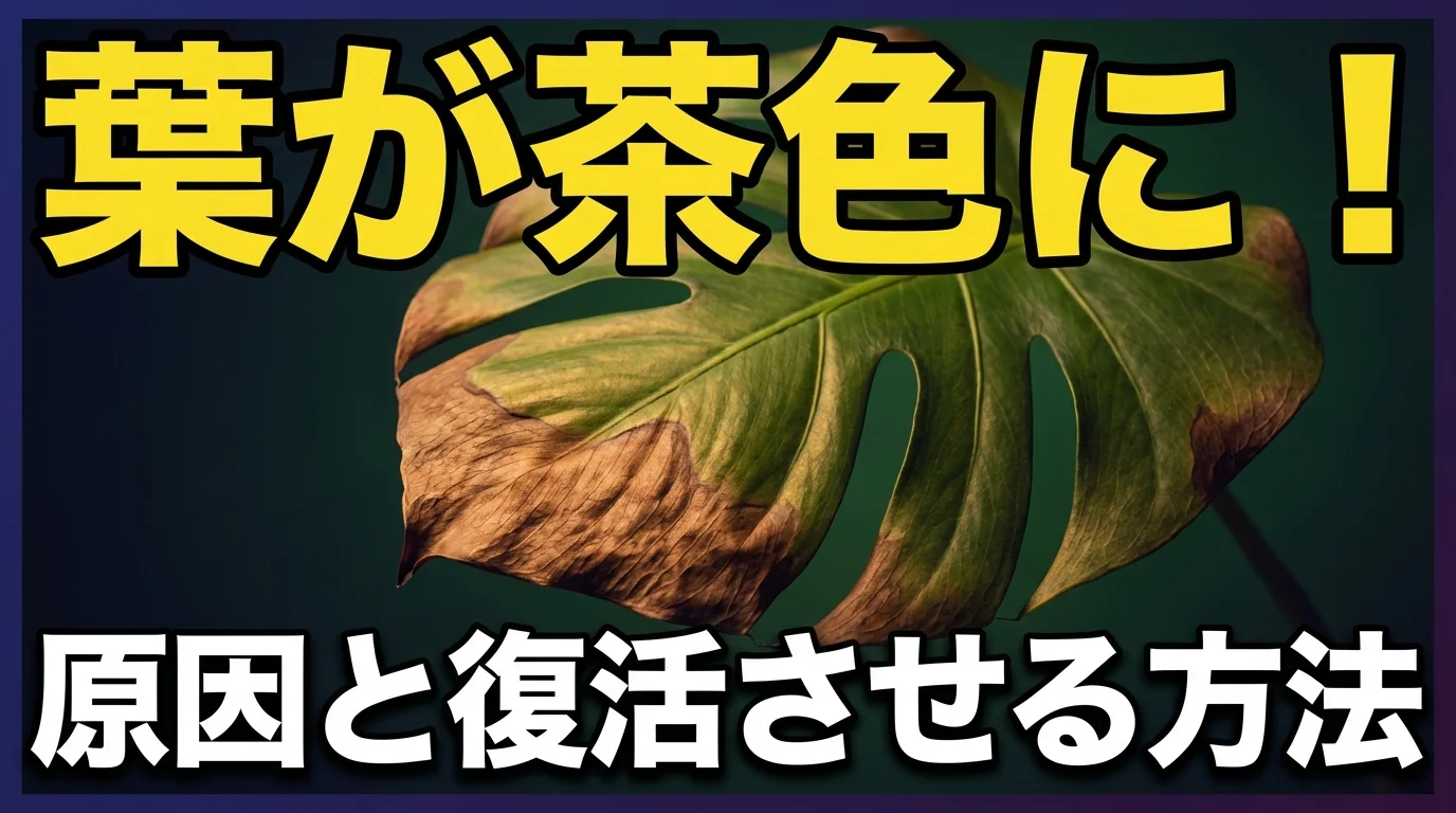 観葉植物の葉が茶色くなる7つの原因と復活させる方法|葉先・縁の変色も解説