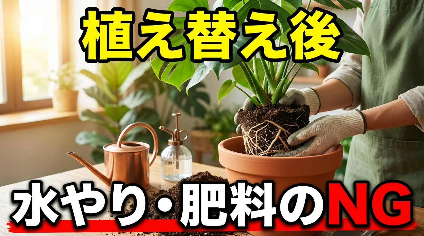 観葉植物の植え替え後のケア|水やり・置き場所・肥料のタイミング