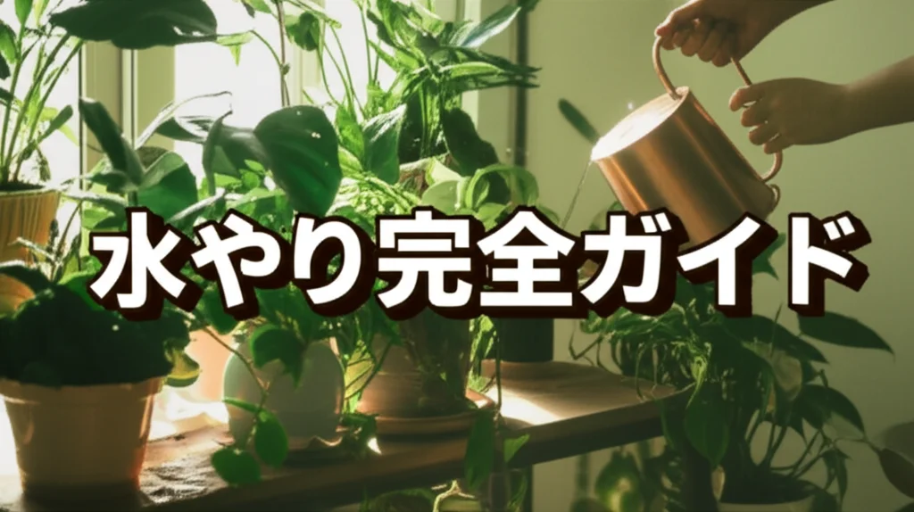 観葉植物の水やり完全ガイド|頻度・量・タイミングを初心者向けに解説