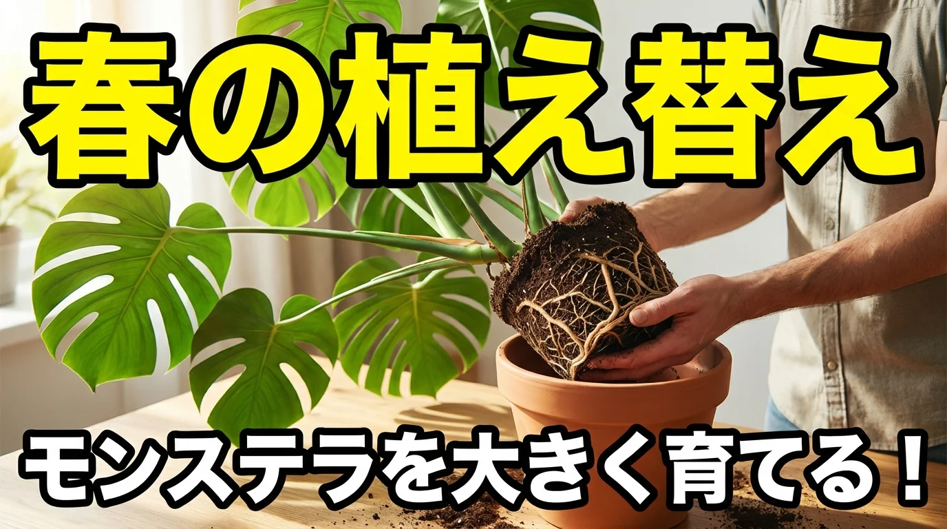 モンステラの植え替え完全ガイド！春の最適な時期と失敗しない手順