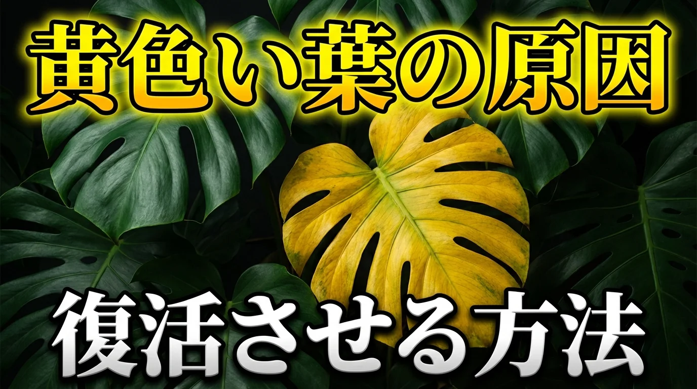 モンステラの葉が黄色くなる原因と対処法!切るべきかどうかも解説