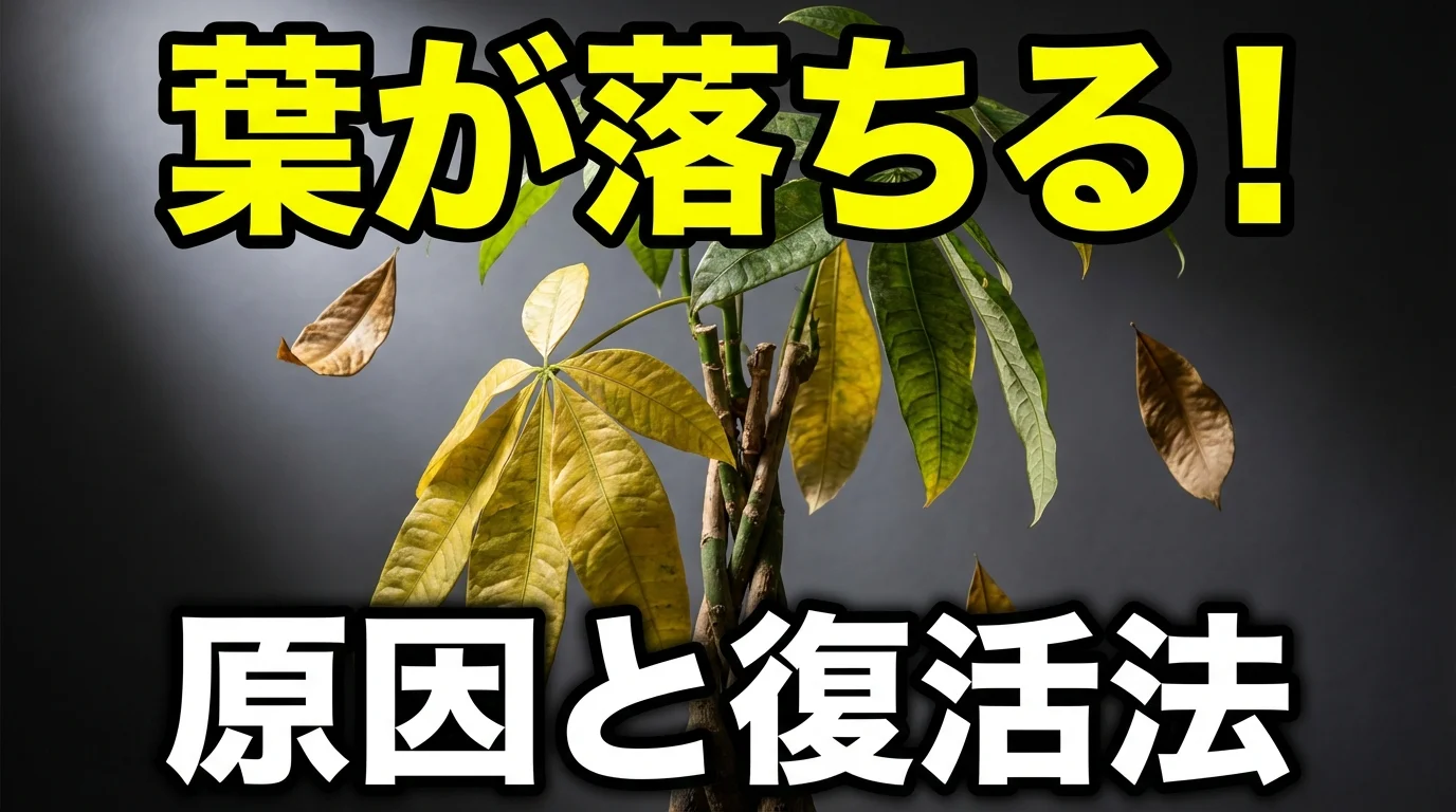 パキラの葉が落ちる5つの原因と対処法!幹だけになっても復活する?