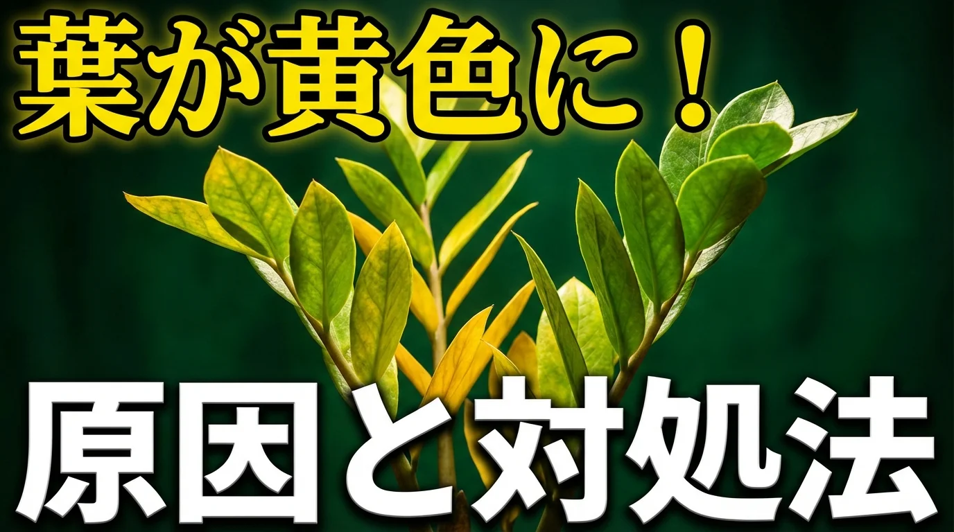 ザミオクルカスの葉が黄色くなる・落ちる原因と対処法を徹底解説